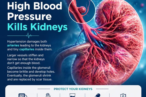 How High Blood Pressure Damages Your Kidneys  And How to Prevent It